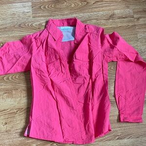 Columbia PFG Hot Pink Omni-Shade Button Down Shirt XS Fishing